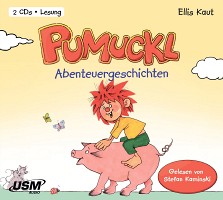 Hoerbuchcover, Ellis Kaut, Pumuckl - Abenteuergeschichten, USM, 2019. Illustration: noch unbekannt, nach Originalentwurf von Barbara von Johnson